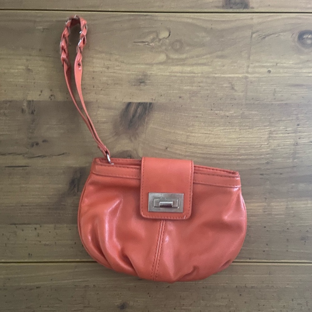 NY&C Orange Wristlet Purse